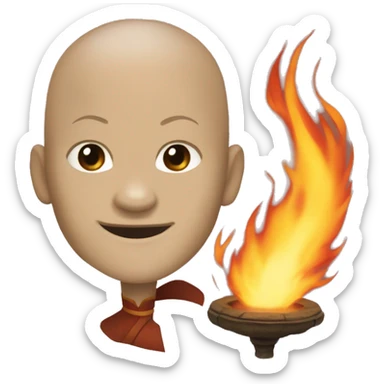 Firebender from Avatar the last airbender sticker