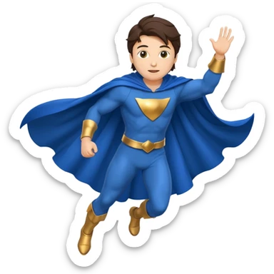 Flying Jatt full body emoji from the bollywood movie a flying Jatt also add his blue cape sticker