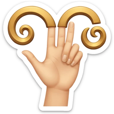 Triskelion hand signal sticker