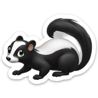 Skunk fart sticker