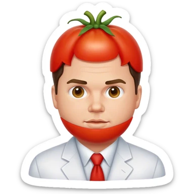 JD Vance as a tomato sticker