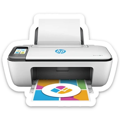 HP DeskJet 4175e printer with a colorful Instant Ink logo sticker