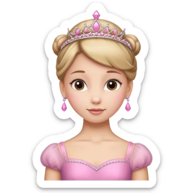 ballet bun princes straight pose sticker