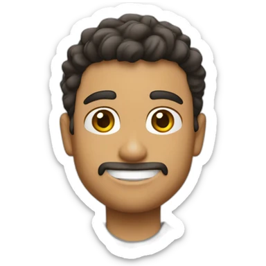 Chico pelo castaño con conjunto nike sticker