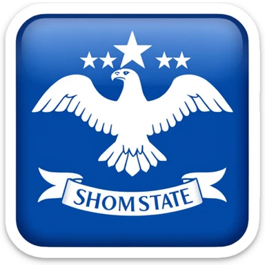 can you make me a emoji for my discord server that say ShoMeState Rp sticker