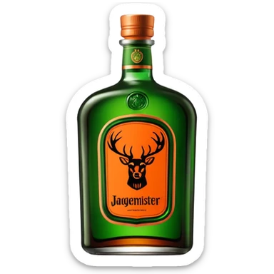One bottle jägermeister sticker