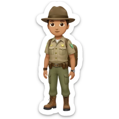 Male Park Ranger sticker