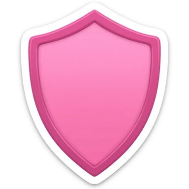 baby pink shield generic sticker