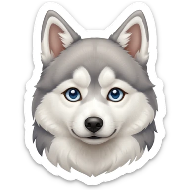 Huskcat Siberian husky sticker