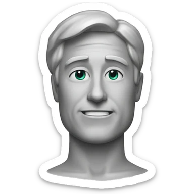 un lapiz sin relleno color #FB9062 sticker