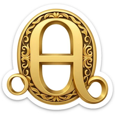 a letra “T” e a letra “O” juntas com esse simbolo junto “ ☤” sticker