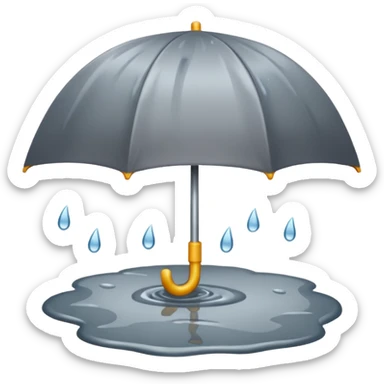 rainy day sticker