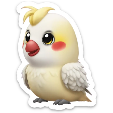 cockatiel in love sticker