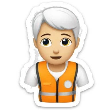 calm breathing emoji for emergency response ppt sticker