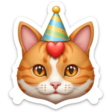 Give me a random emoji  to make the popular emoji cats   it has to have horns like the hearts have to be the ears, but give me a accessory ideas, give me some emoji accessory I dirt that could help sticker