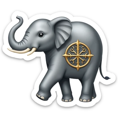 Game of thrones style elephant Sigil  sticker