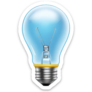 waterproof lightbulb computer sticker