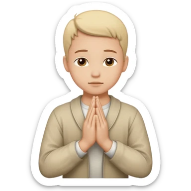 Prière chrétien sticker