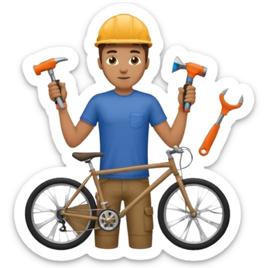 Bike Repair Mechanic sticker