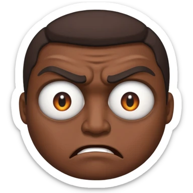 Angry Only single eye WITHOUT face sticker