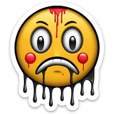 graffiti that is gritty hip hop driven that says sick sticker