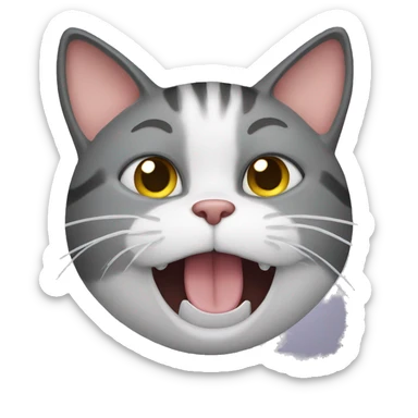 cat with bad breath sticker