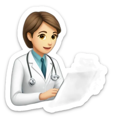 Radiologist-performing-breast-mri sticker