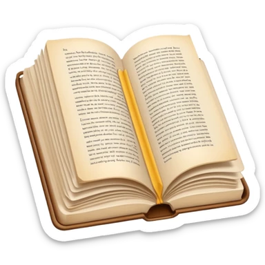 libro aperto no facce di lato sticker