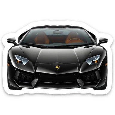 Lamborghini Aventador best view  sticker