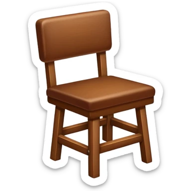 Chair getting kicked sticker