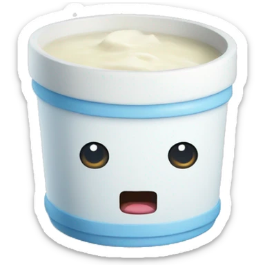 curd in water pot sticker