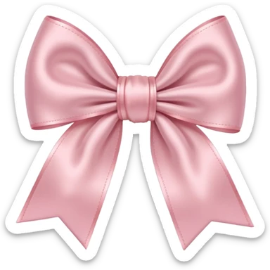 Uilight pink bow on light pink bow sticker