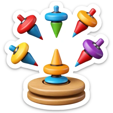 spinning tops sticker