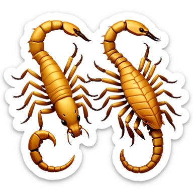 Scorpion and Sagittarius mix of a zodiac sign sticker