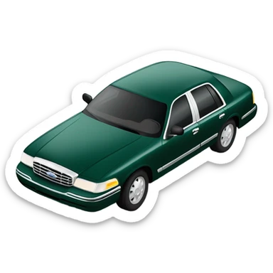1997 dark green crown victoria sticker