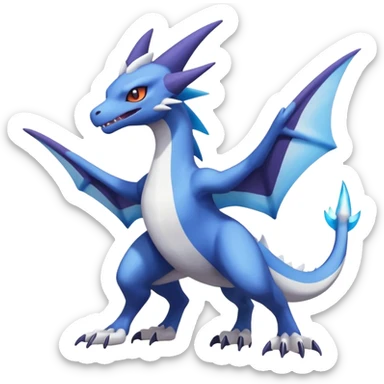 Shiny Noivern-Latios-Marowak-Lugia-Fakémon-hybrid-creature (full body)  sticker