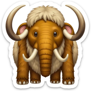 Mammoth car sticker