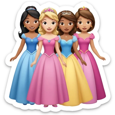 Disney princesses sticker