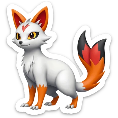 Sneasel-Dewitt-Buizel-Zangoose-hybrid-fusion, full body sticker