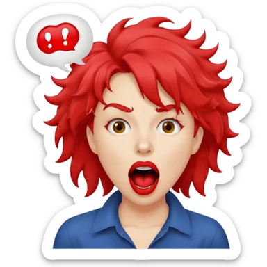 someone screaming charlie charlie kirky in a text bubble sticker