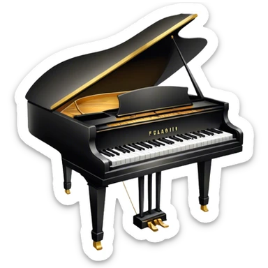 Grand piano sticker