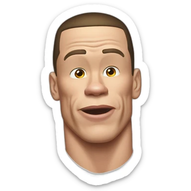 John Cena make a kiss sticker