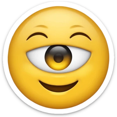 emoji picando un ojo sticker