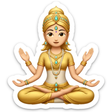 sparkle namaste sticker