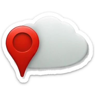 red location pin sticker