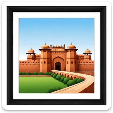 agra fort sticker