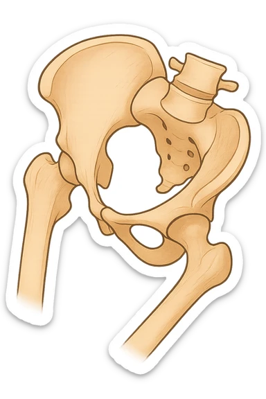 Bacino ruotato in senso orario sticker