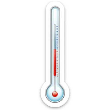 classic glass thermometer and clean surgical gauze together sticker