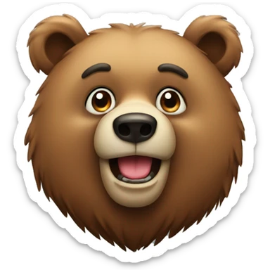 bear animal sticker
