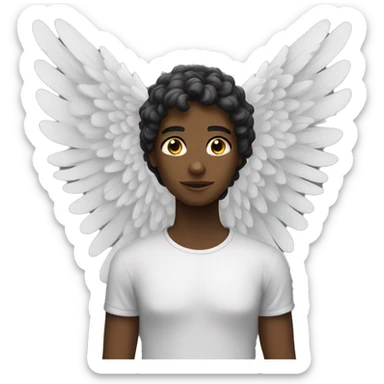 black angel wings sticker